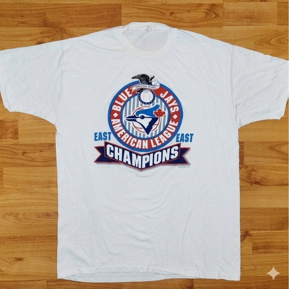Vintage Blue Jays 1989 Size Large White T-Shirt, CGW Tag Collectors Piece